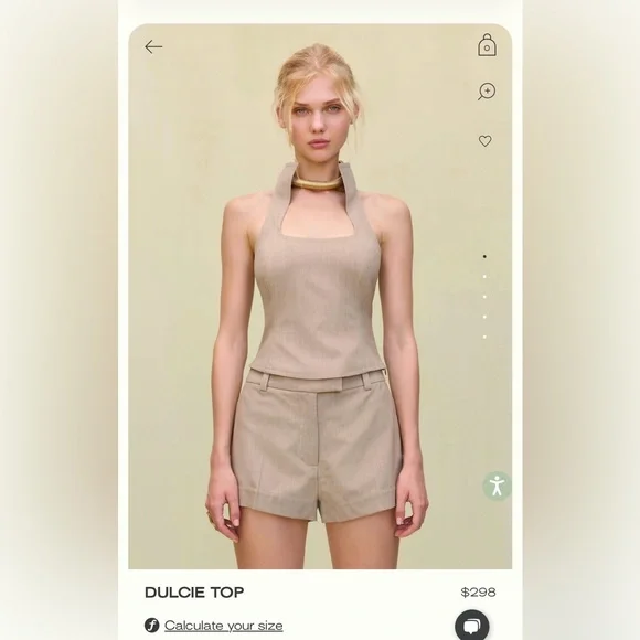 Cult Gaia White Tank Top - Dulcie - Picture 5 of 5